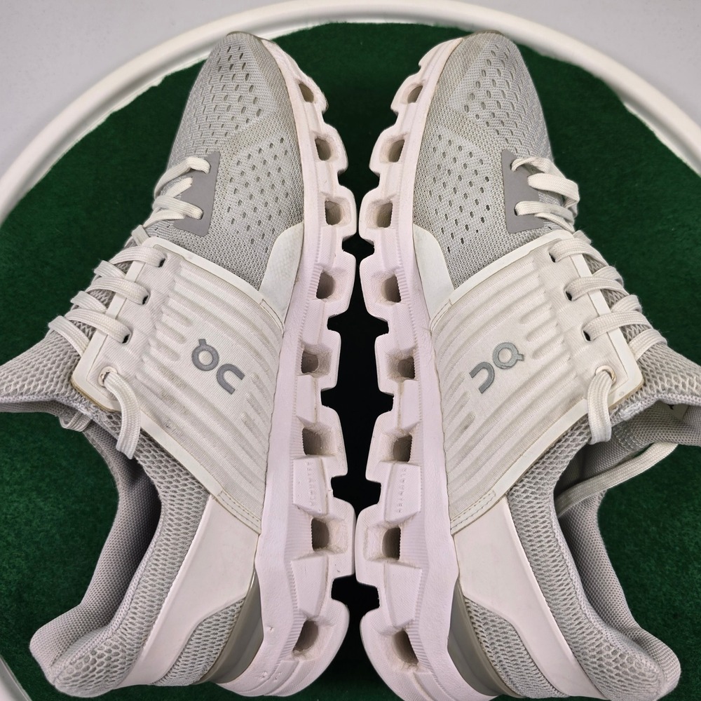 On Cloudswift Running Shoes Womens 8.5 Grey White Helion Training 41.99579 - Picture 6 of 12